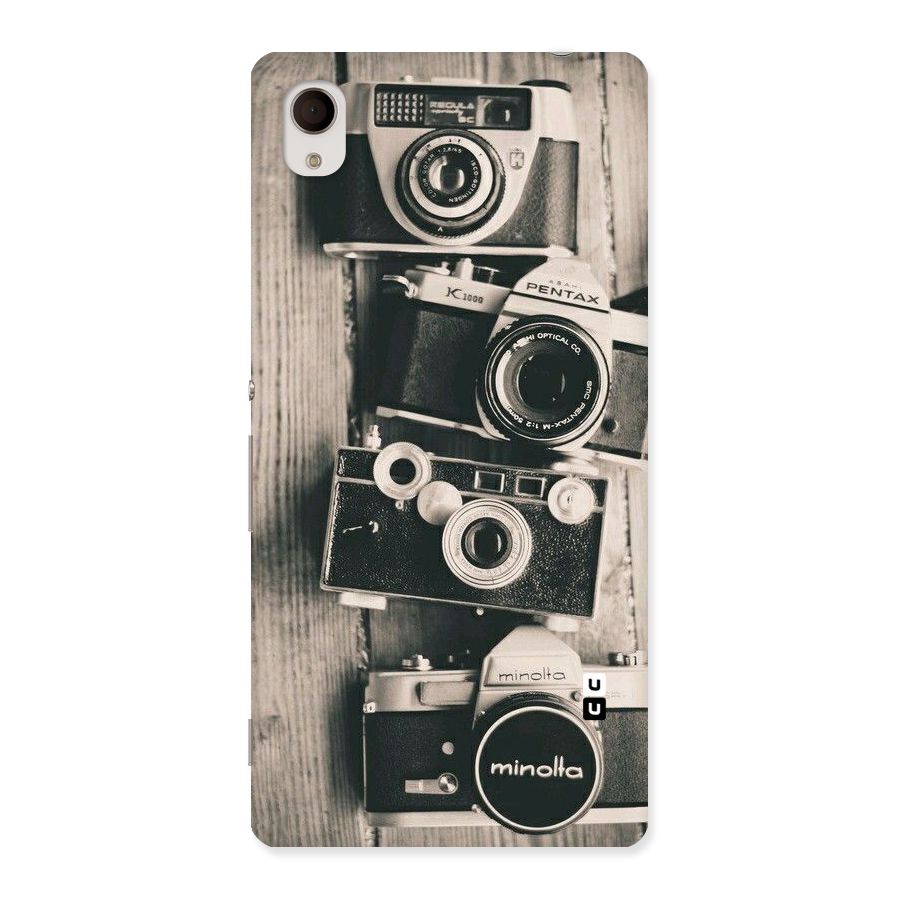 Vintage Style Shutter Back Case for Sony Xperia M4