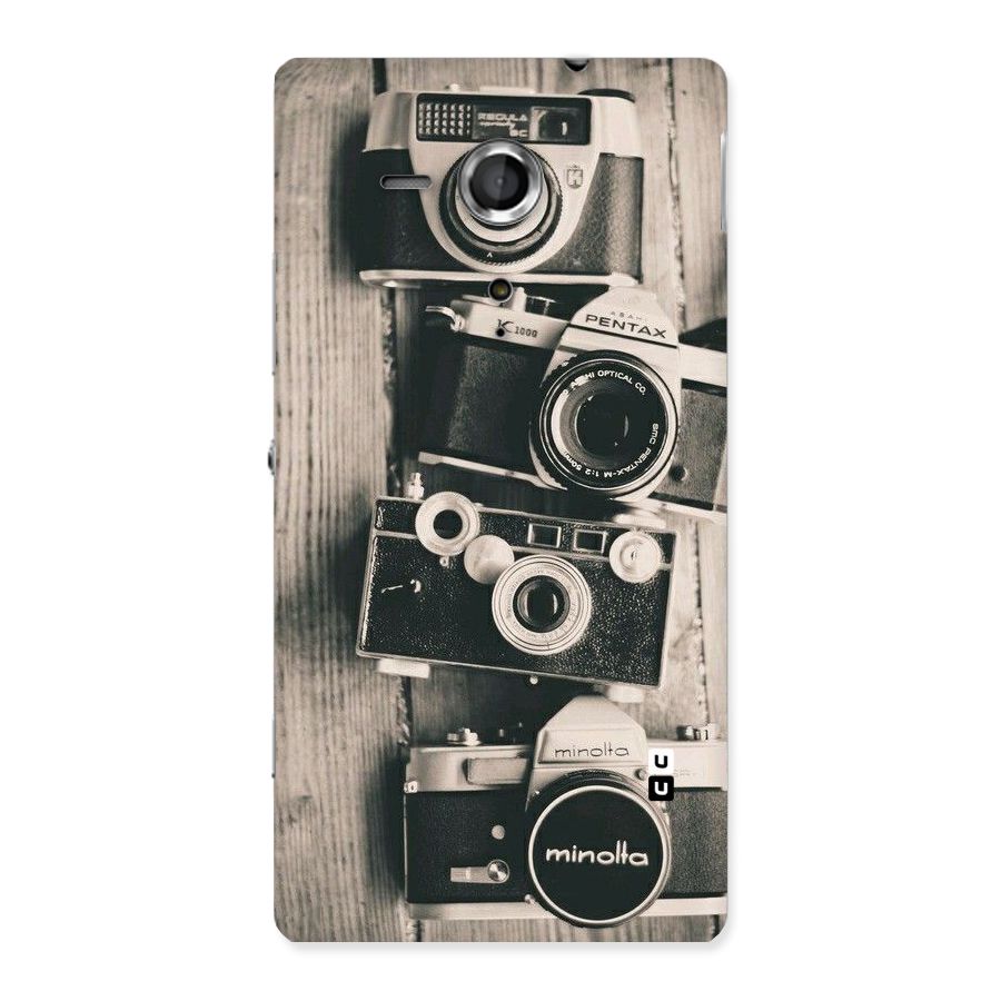 Vintage Style Shutter Back Case for Sony Xperia SP
