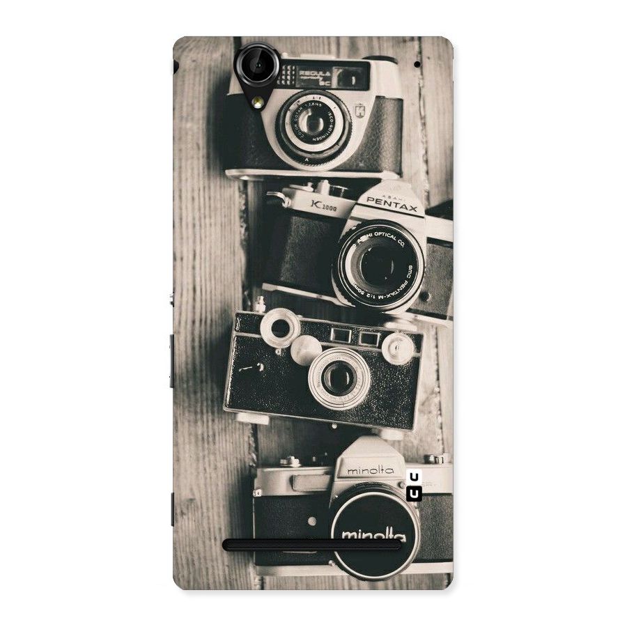 Vintage Style Shutter Back Case for Sony Xperia T2