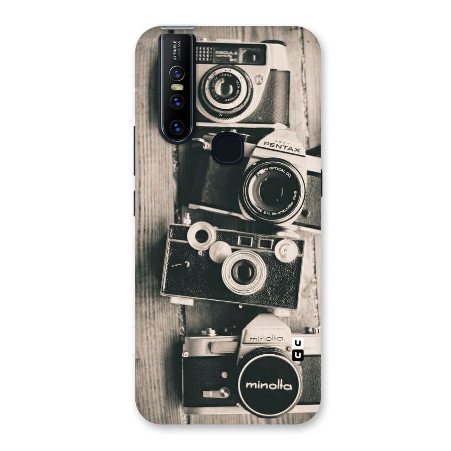 Vintage Style Shutter Back Case for Vivo V15