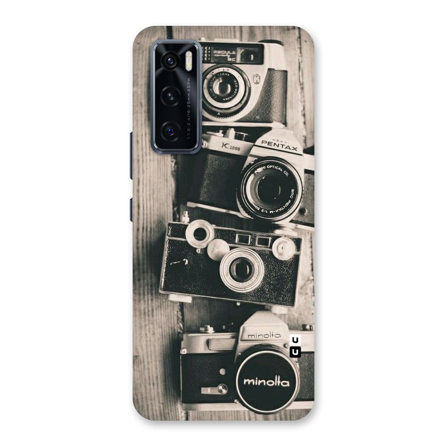 Vintage Style Shutter Back Case for Vivo V20 SE