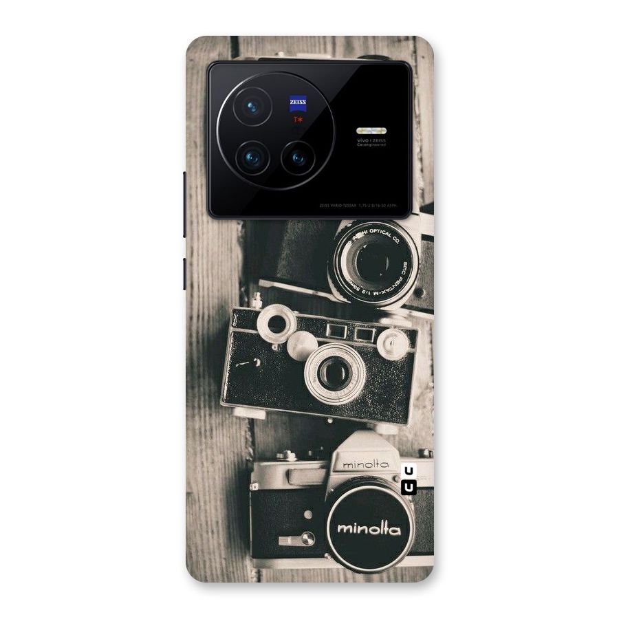 Vintage Style Shutter Back Case for Vivo X80