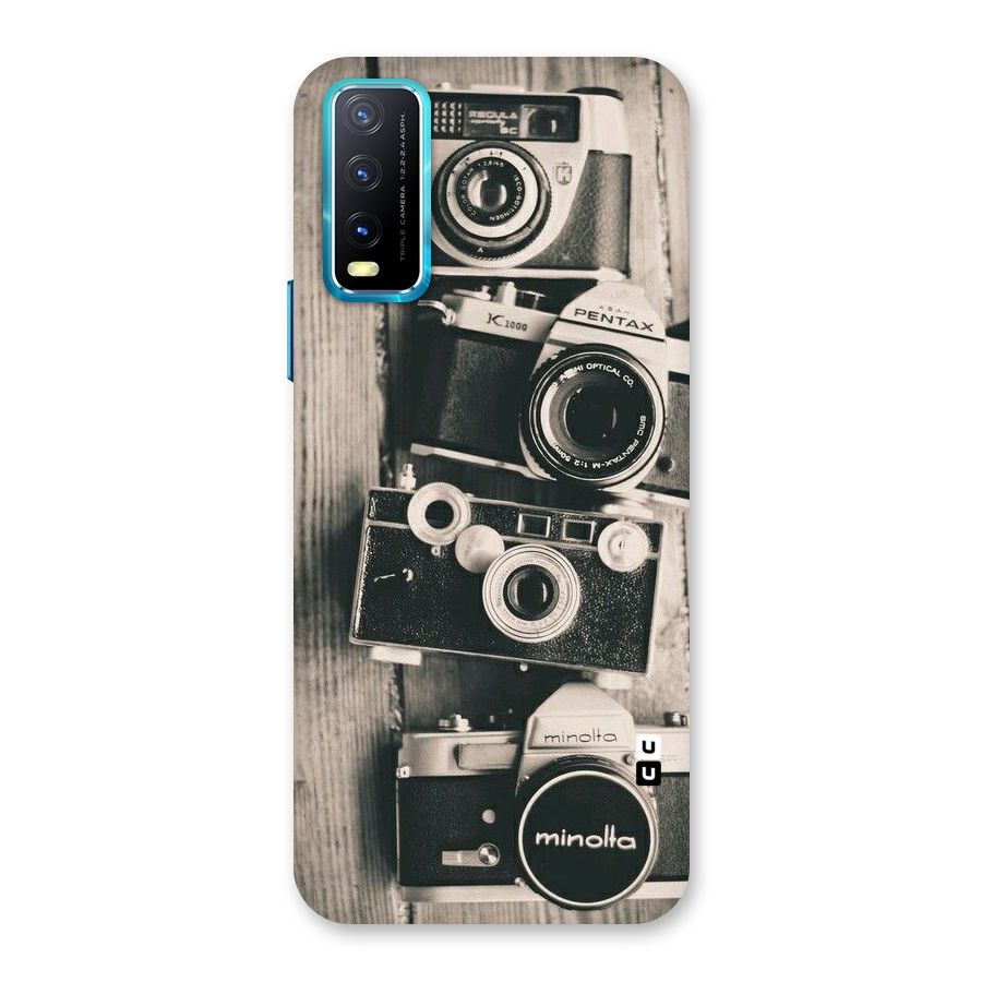 Vintage Style Shutter Back Case for Vivo Y20G