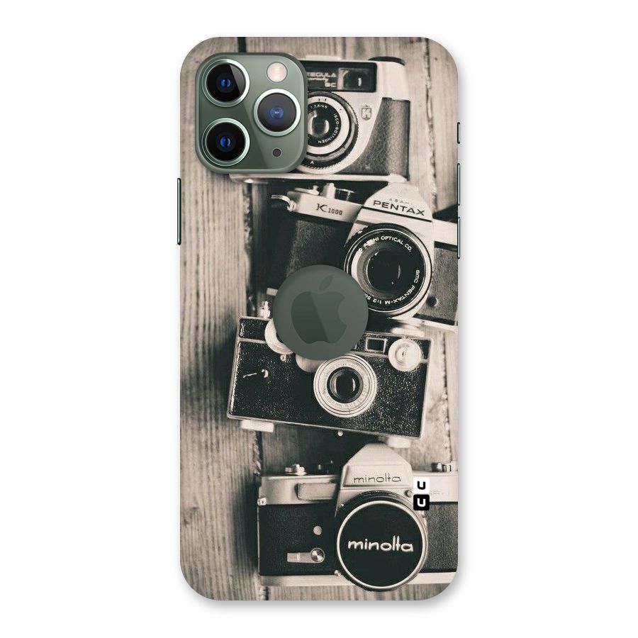 Vintage Style Shutter Back Case for iPhone 11 Pro Logo  Cut