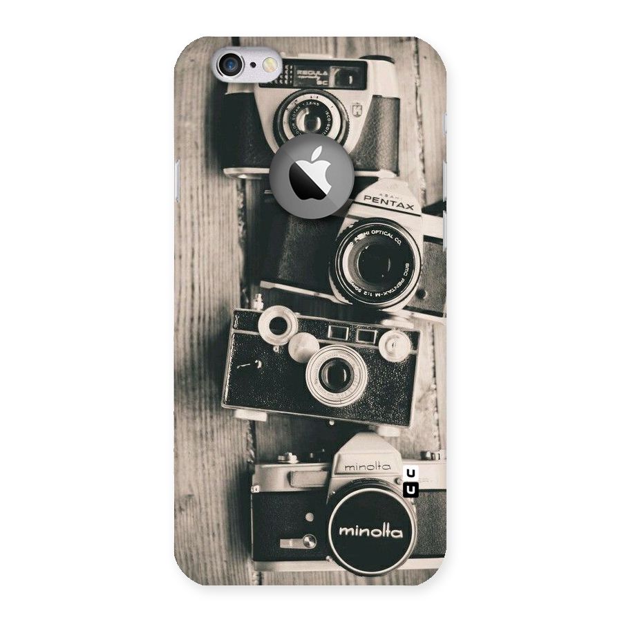 Vintage Style Shutter Back Case for iPhone 6 Logo Cut