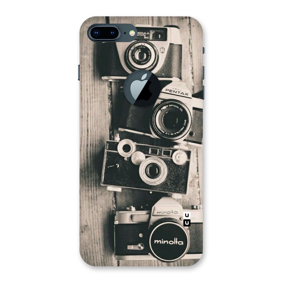 Vintage Style Shutter Back Case for iPhone 7 Plus Logo Cut