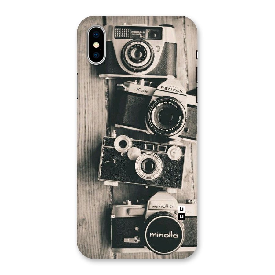 Vintage Style Shutter Back Case for iPhone XS