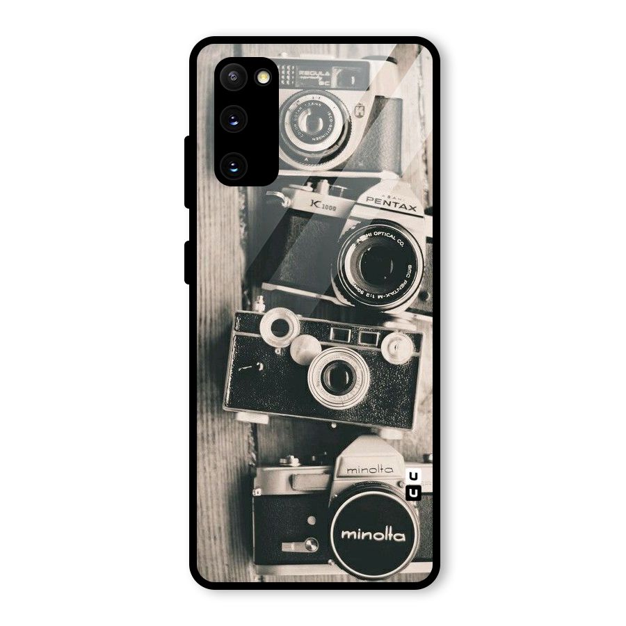 Vintage Style Shutter Glass Back Case for Galaxy S20 FE 5G