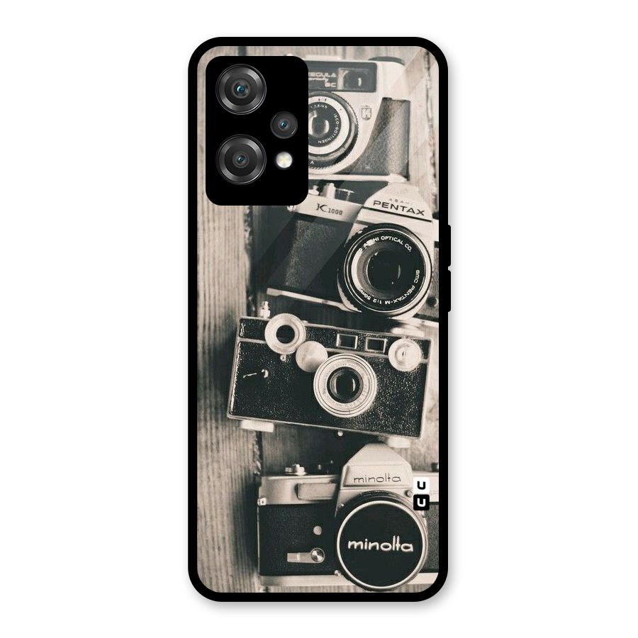 Vintage Style Shutter Glass Back Case for OnePlus Nord CE 2 Lite 5G