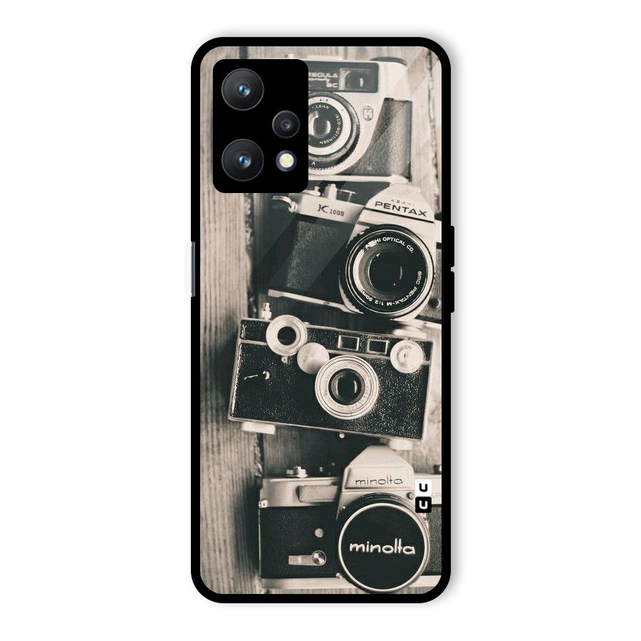 Vintage Style Shutter Glass Back Case for Realme 9 Pro 5G