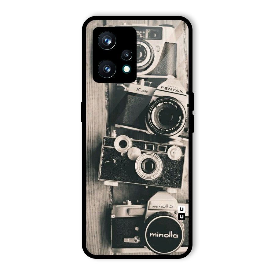 Vintage Style Shutter Glass Back Case for Realme 9 Pro Plus 5G