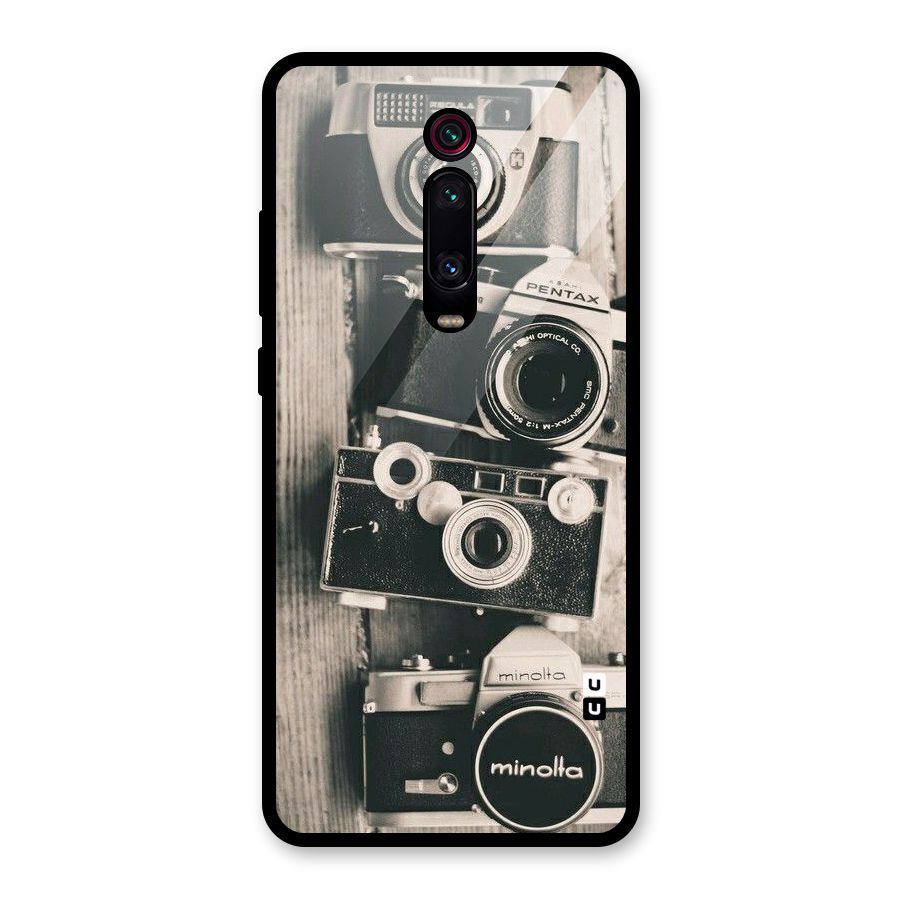 Vintage Style Shutter Glass Back Case for Redmi K20