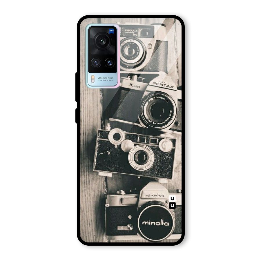 Vintage Style Shutter Glass Back Case for Vivo X60