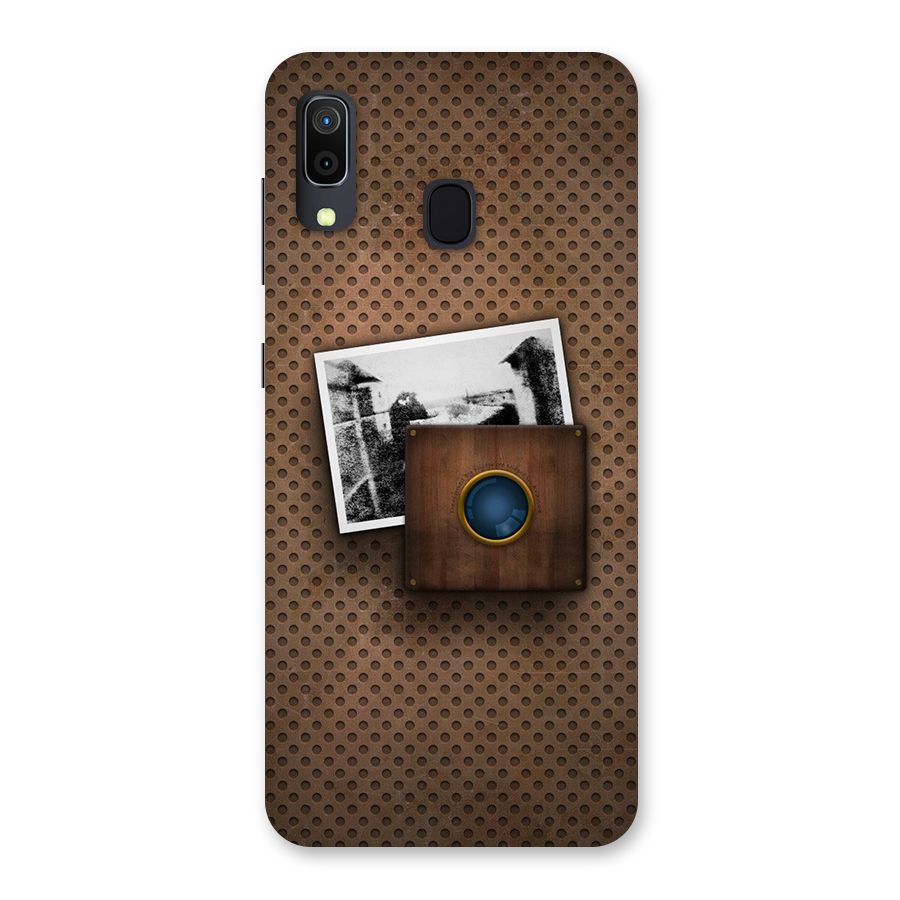 Vintage Wood Camera Back Case for Galaxy A30