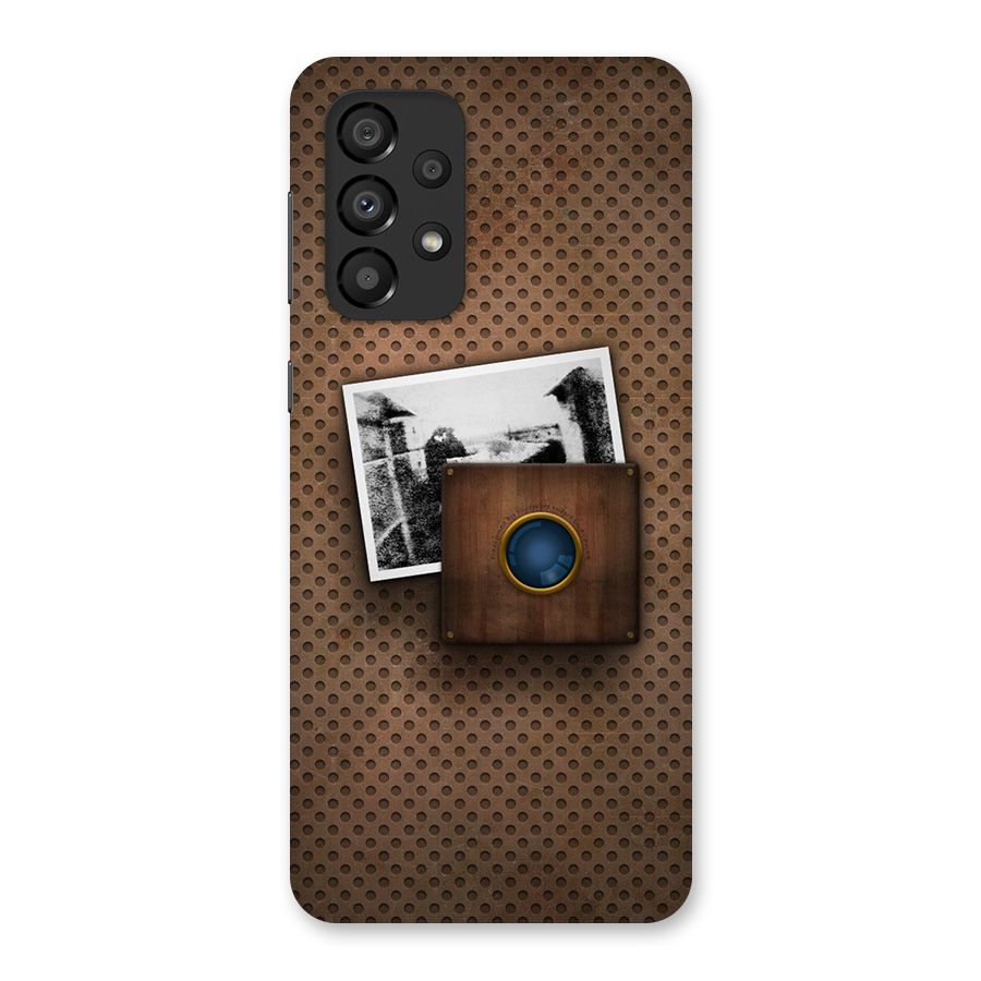 Vintage Wood Camera Back Case for Galaxy A33 5G