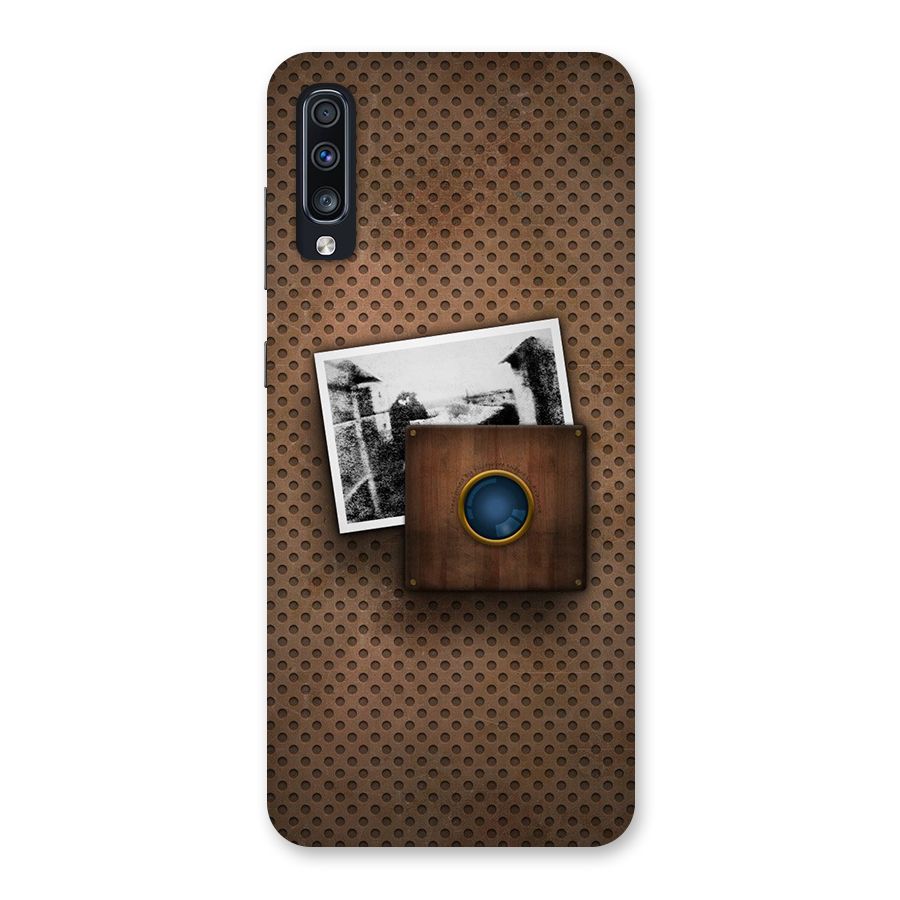 Vintage Wood Camera Back Case for Galaxy A70