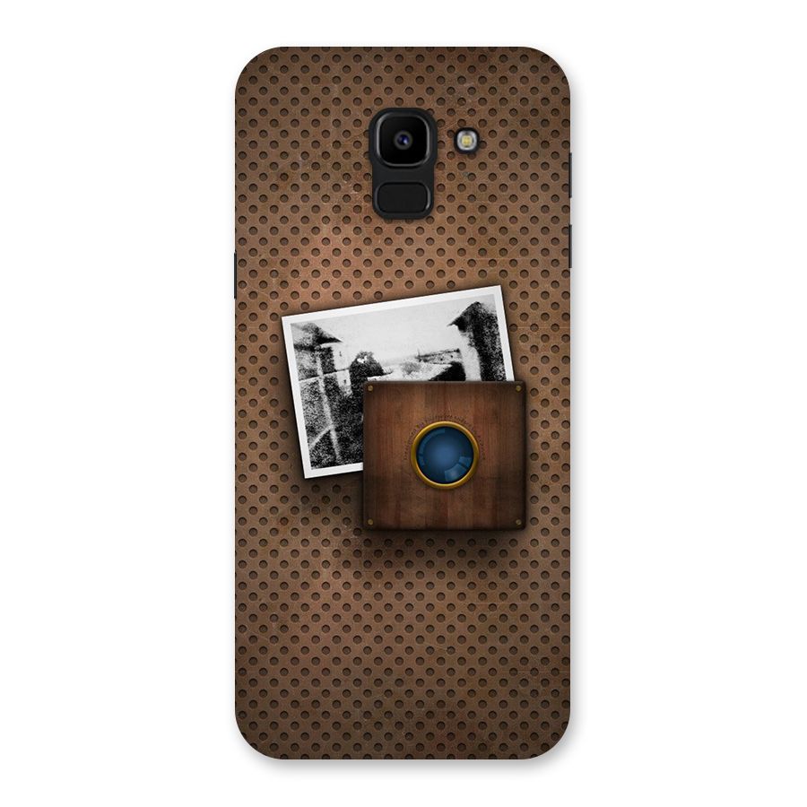 Vintage Wood Camera Back Case for Galaxy J6