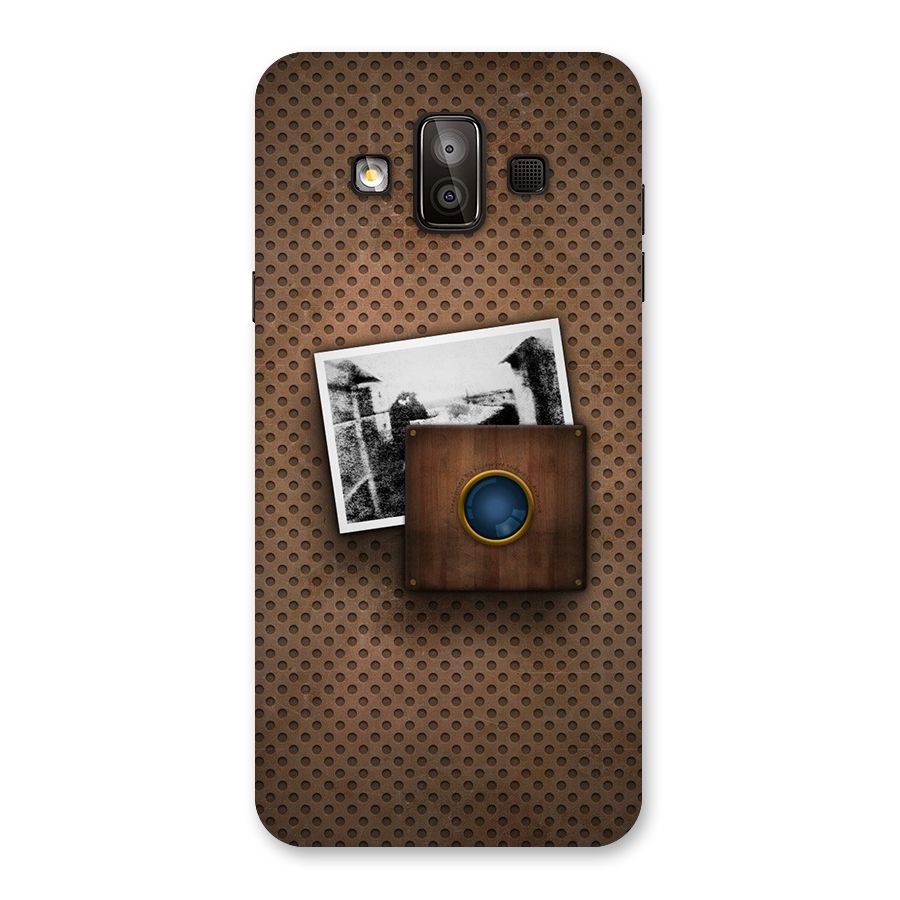 Vintage Wood Camera Back Case for Galaxy J7 Duo