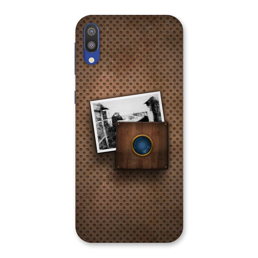 Vintage Wood Camera Back Case for Galaxy M10