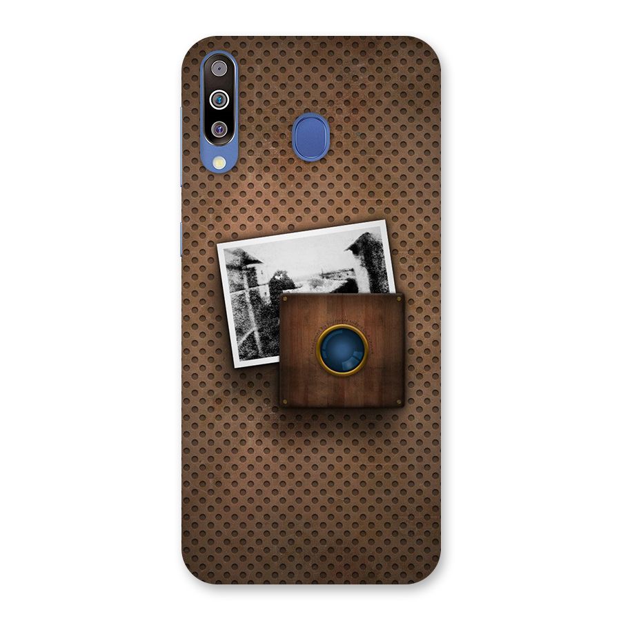 Vintage Wood Camera Back Case for Galaxy M30