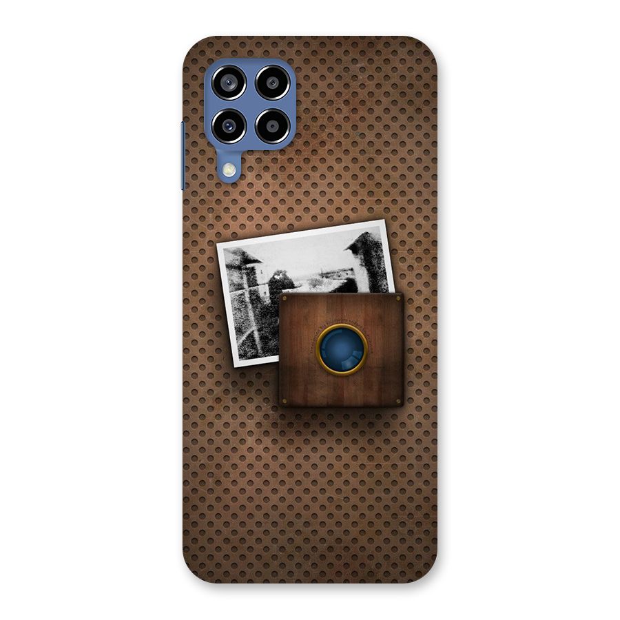 Vintage Wood Camera Back Case for Galaxy M53 5G