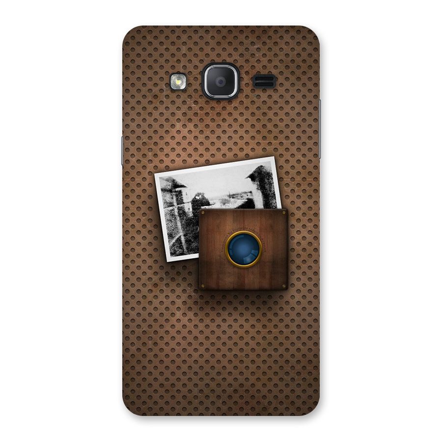 Vintage Wood Camera Back Case for Galaxy On7 2015