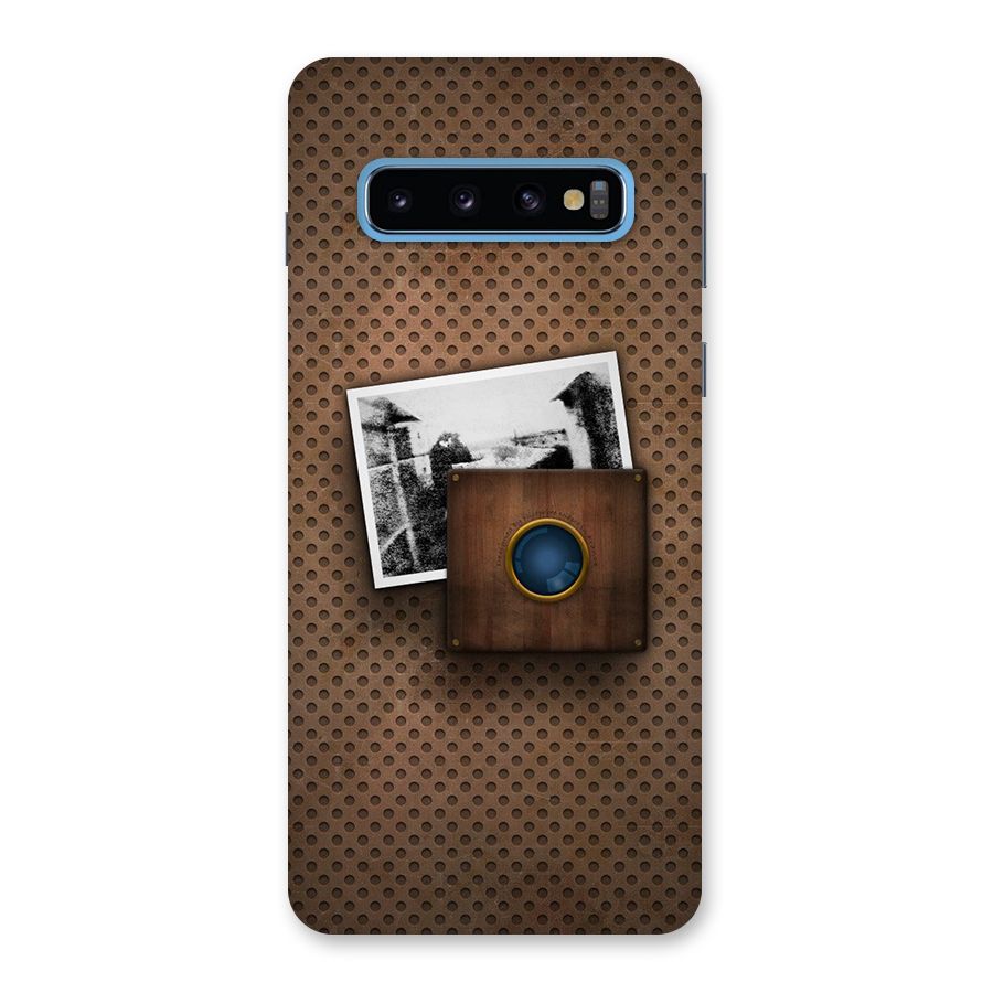Vintage Wood Camera Back Case for Galaxy S10