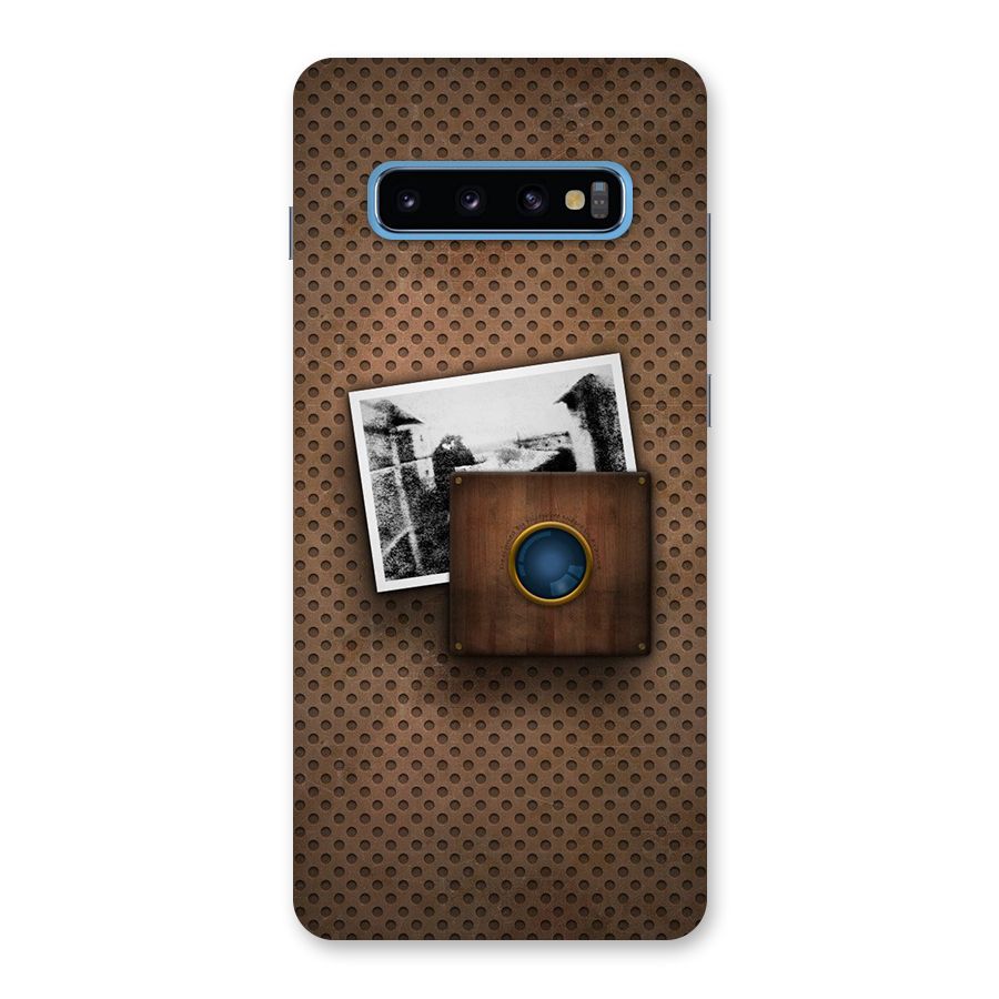 Vintage Wood Camera Back Case for Galaxy S10 Plus
