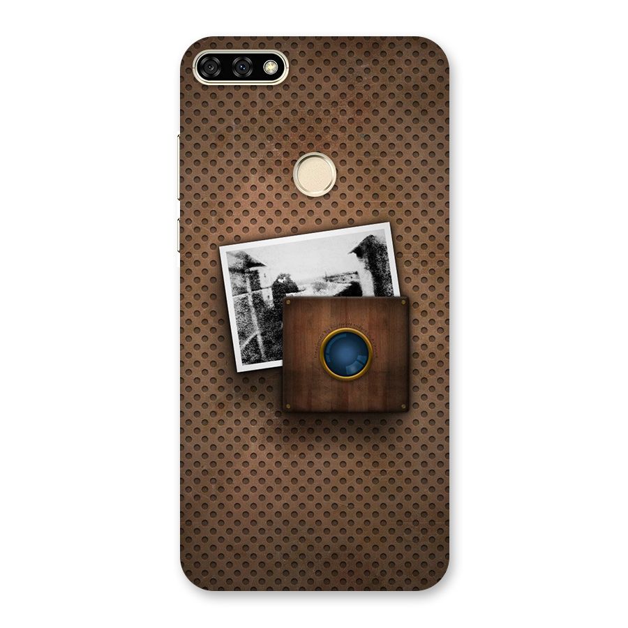 Vintage Wood Camera Back Case for Honor 7A