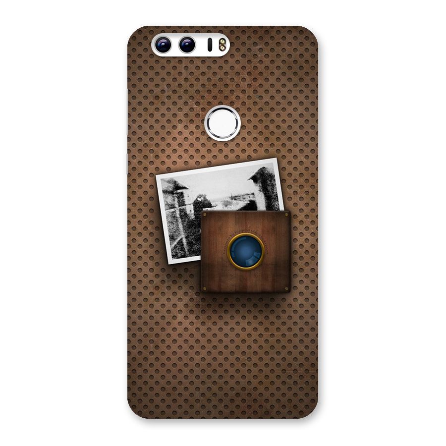 Vintage Wood Camera Back Case for Honor 8