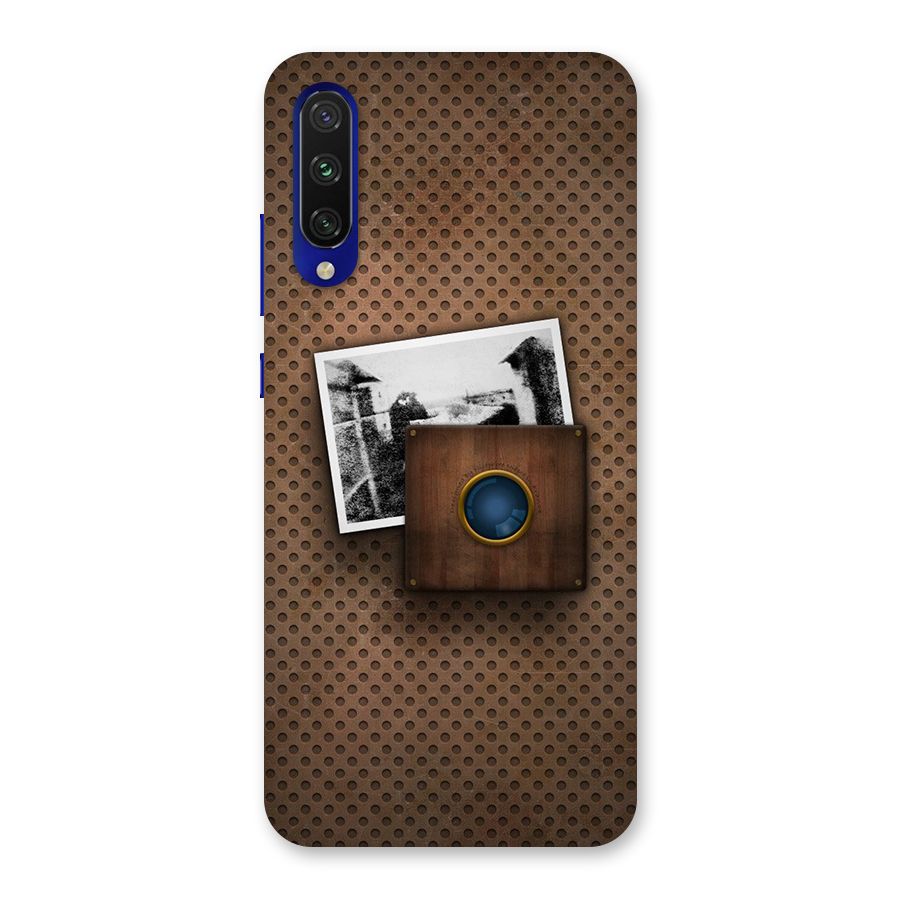 Vintage Wood Camera Back Case for Mi A3