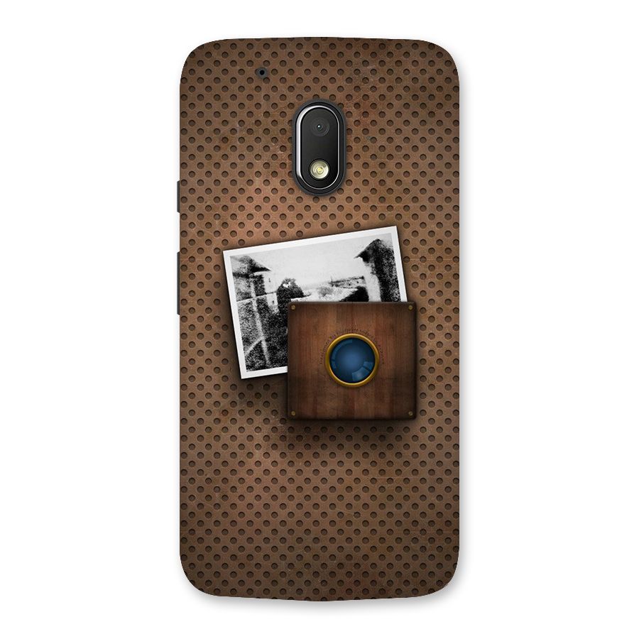Vintage Wood Camera Back Case for Moto G4 Play