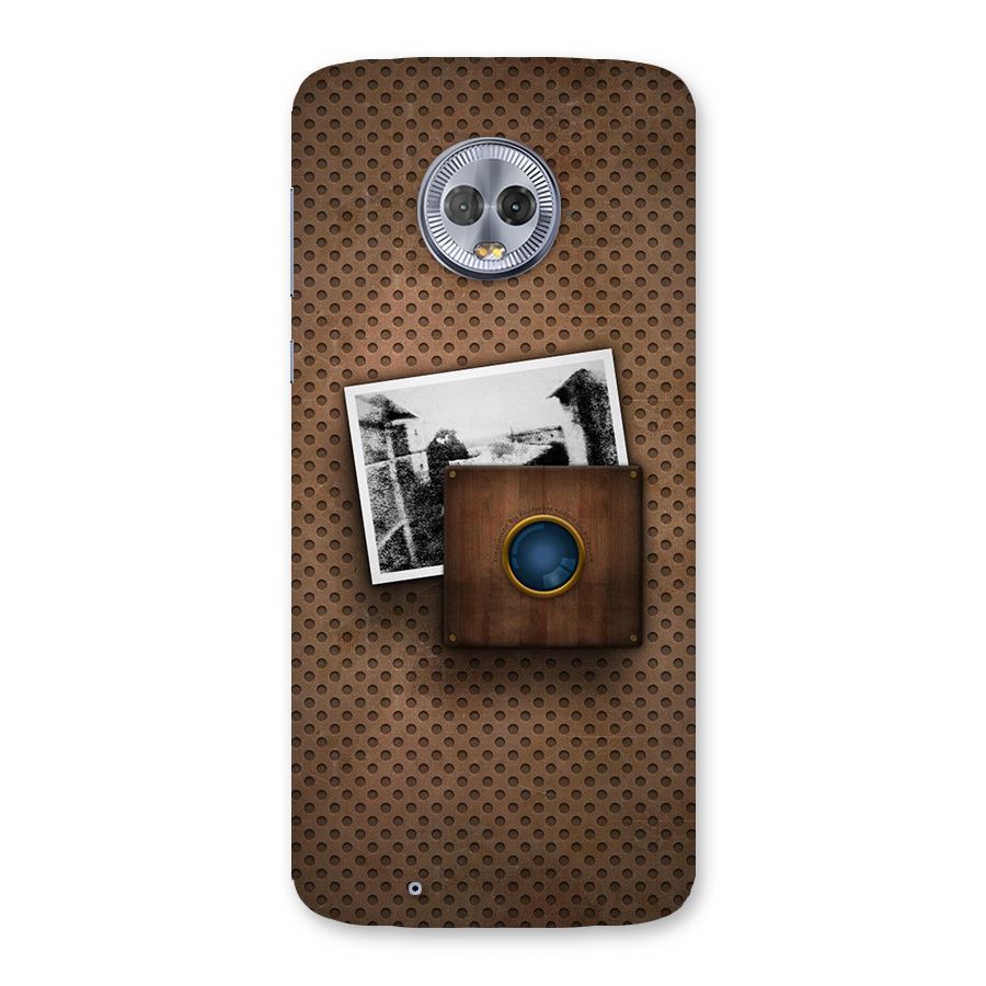 Vintage Wood Camera Back Case for Moto G6