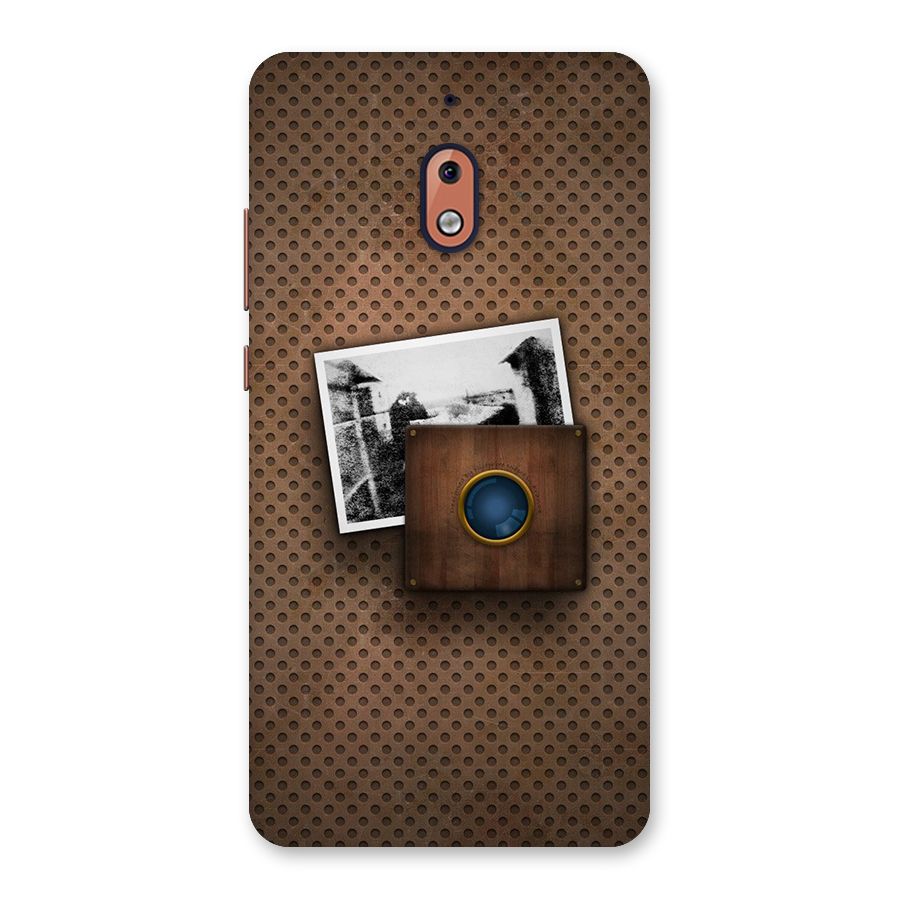 Vintage Wood Camera Back Case for Nokia 2.1