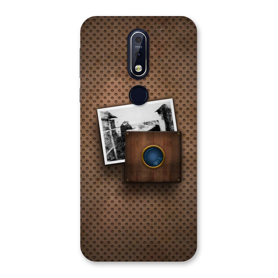 Vintage Wood Camera Back Case for Nokia 7.1