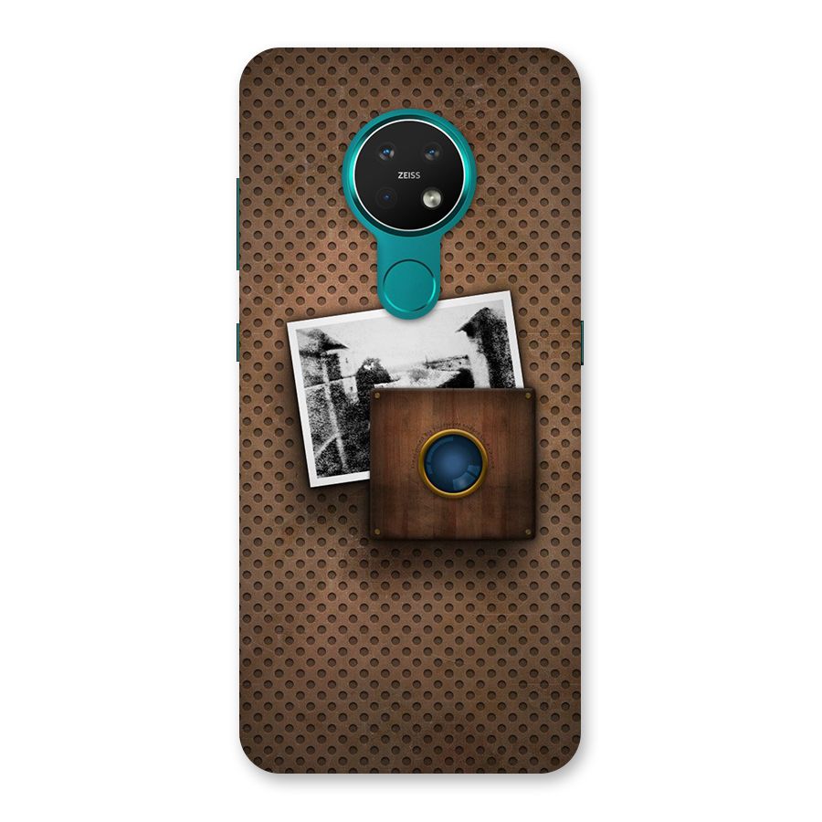 Vintage Wood Camera Back Case for Nokia 7.2