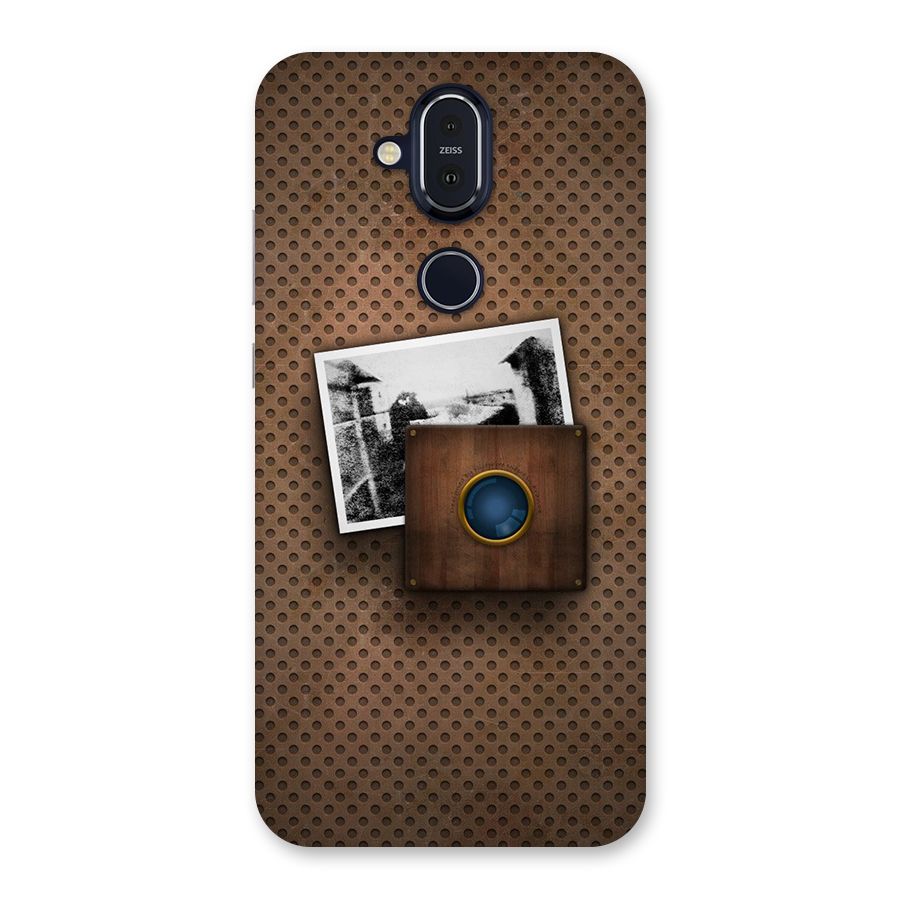 Vintage Wood Camera Back Case for Nokia 8.1