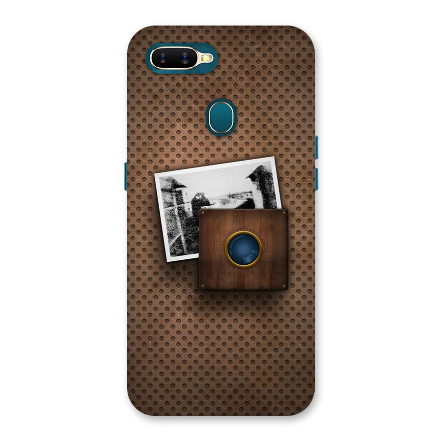 Vintage Wood Camera Back Case for Oppo A11k