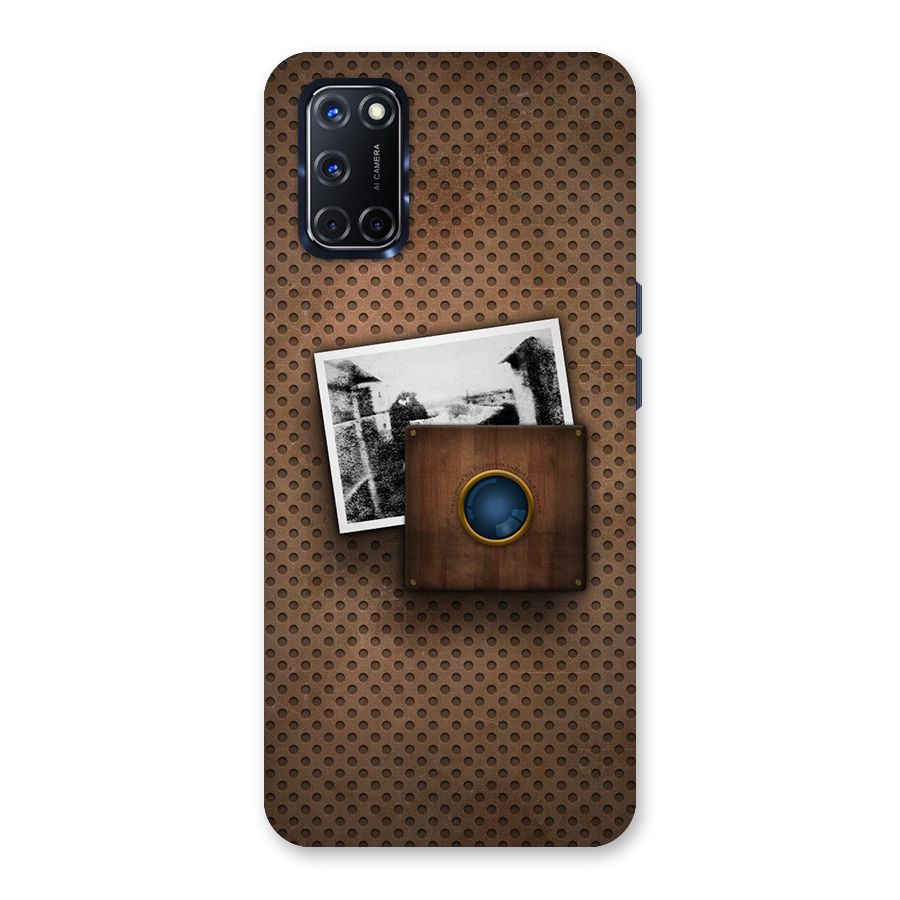 Vintage Wood Camera Back Case for Oppo A52
