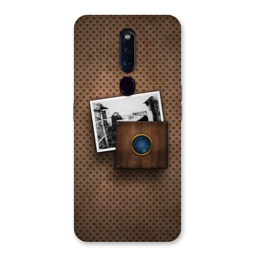 Vintage Wood Camera Back Case for Oppo F11 Pro
