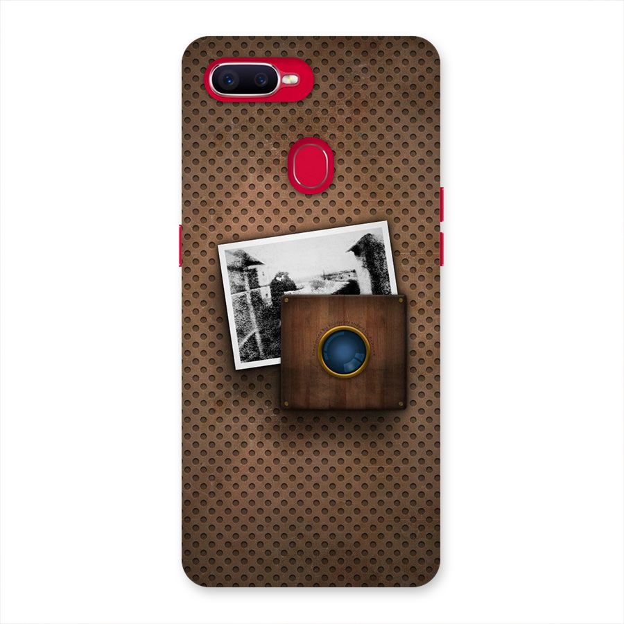 Vintage Wood Camera Back Case for Oppo F9 Pro