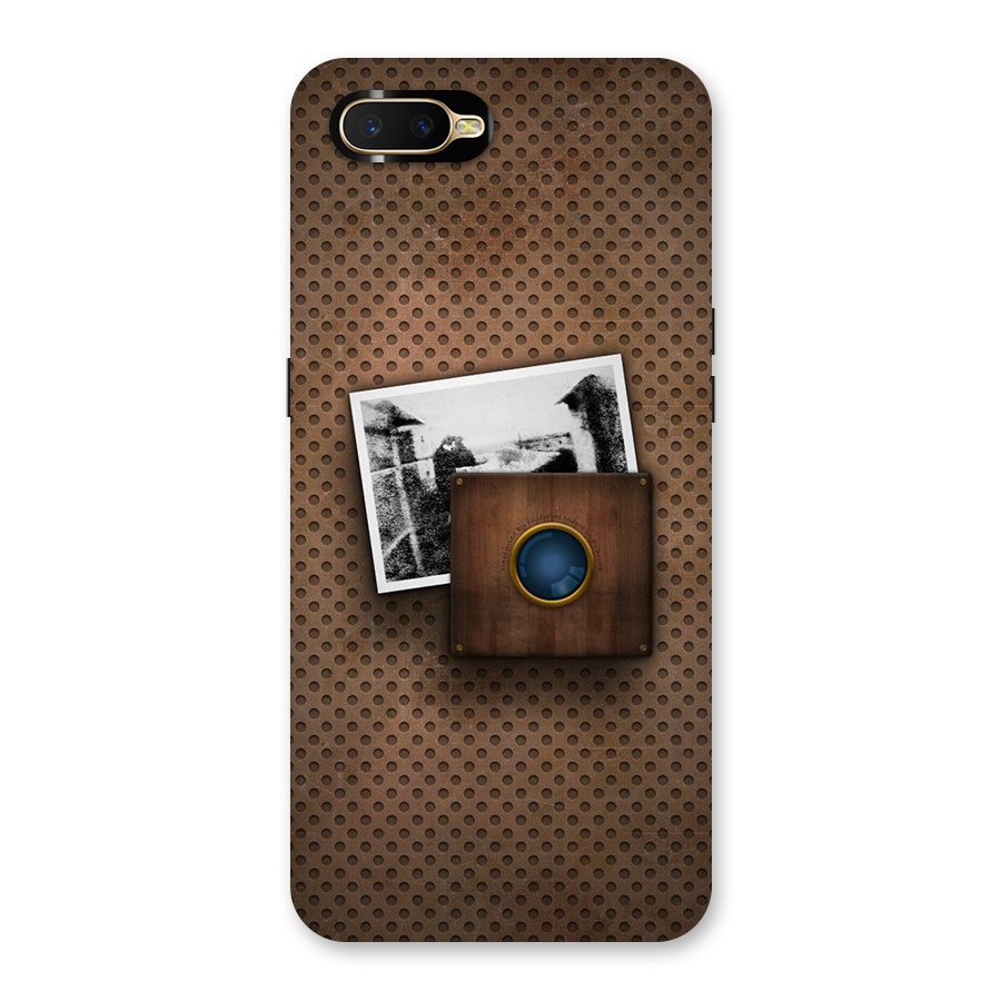 Vintage Wood Camera Back Case for Oppo K1