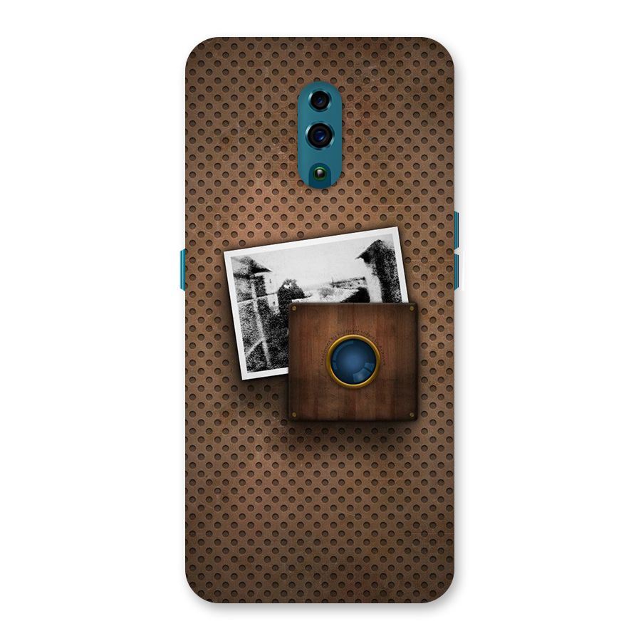 Vintage Wood Camera Back Case for Oppo Reno
