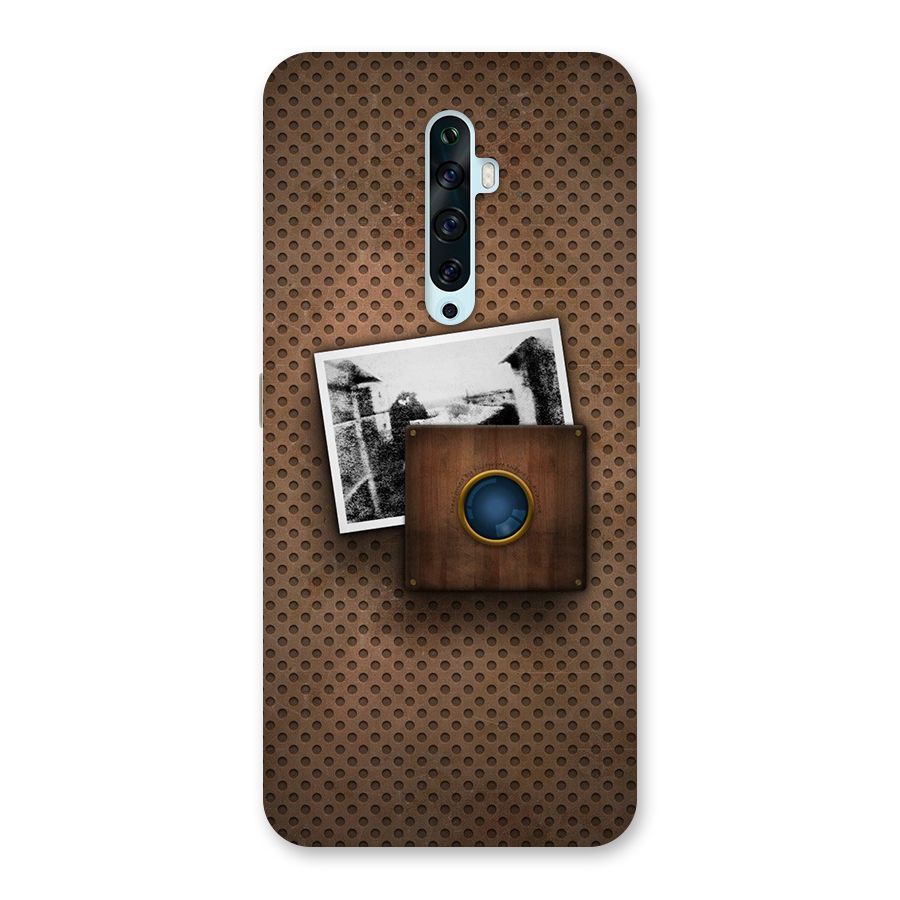 Vintage Wood Camera Back Case for Oppo Reno2 F