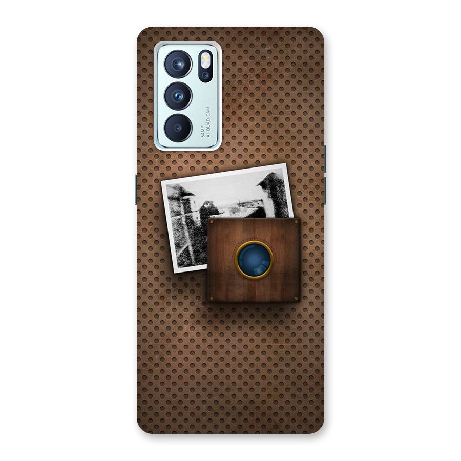Vintage Wood Camera Back Case for Oppo Reno6 Pro 5G