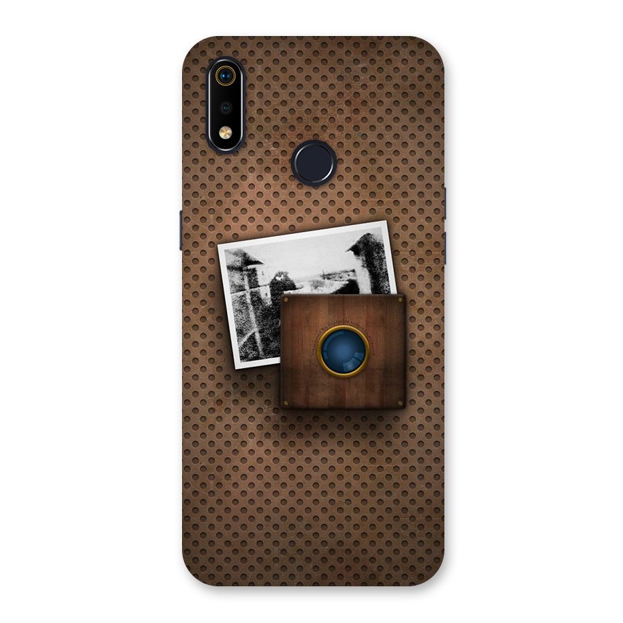 Vintage Wood Camera Back Case for Realme 3i