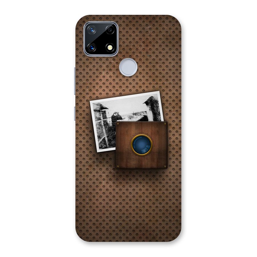 Vintage Wood Camera Back Case for Realme Narzo 20