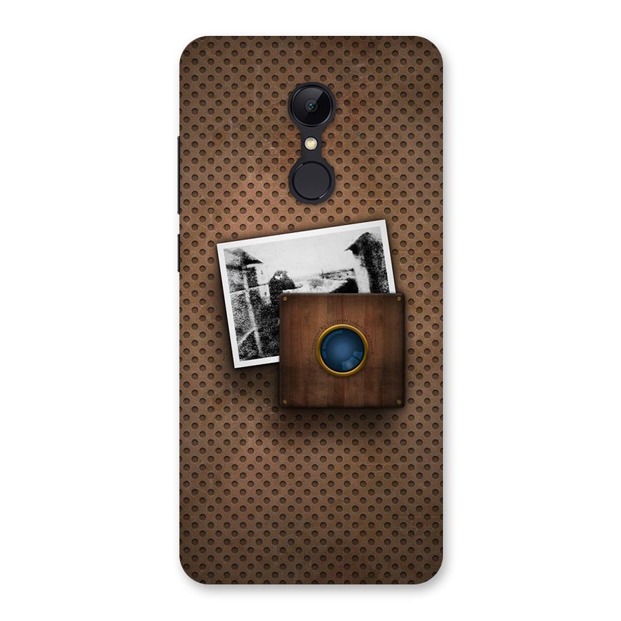 Vintage Wood Camera Back Case for Redmi 5