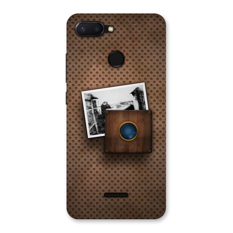 Vintage Wood Camera Back Case for Redmi 6