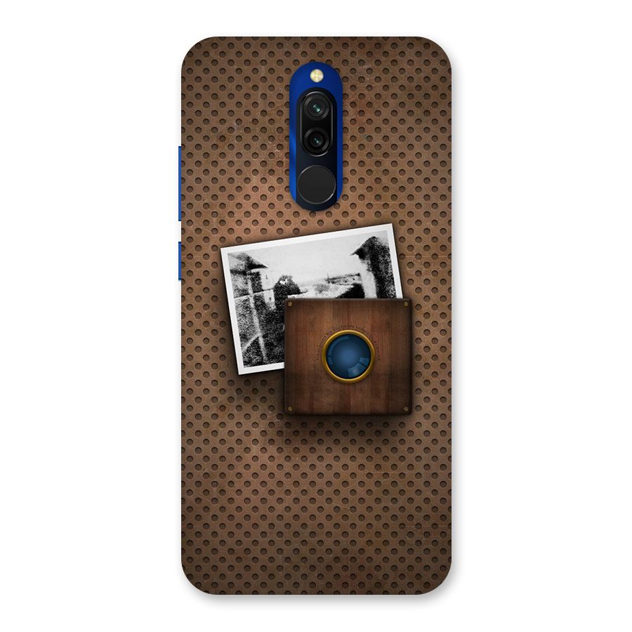 Vintage Wood Camera Back Case for Redmi 8